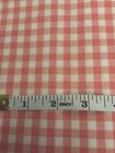 Vintage Gingham Pink Check Cotton 1 Yard  46  Wide Lightweight Fabric