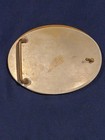 Vintage Nickel Silver Belt Buckle With Horse Design Ed By Tony Lama