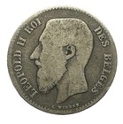 Belgium 1 Franc 1867  Silver World Coin