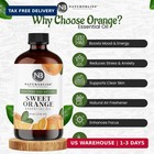 Naturobliss 100  Pure   Natural Sweet Orange Essential Oil Therapeutic Grade Pre