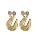 10 Pack G70 3 8  Clevis Grab Hooks Tow Chain Hook Tie Down Flatbed Truck Trailer