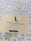 Pottery Barn Kids Vine Patchwork Crib  Toddler Quilt 50x36 Nos Floral  flaw 