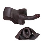 Realistic Penis Extender Pants Cock Sleeve Hollow Strap On Sheath Silicone Dildo