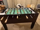 Tornado Foosball Table With Wooden Handles  Green Playing Field  Classic Design