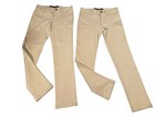 French Toast Girls Size 8 Khaki Stretch Uniform Pants Skinny Lot Of 2