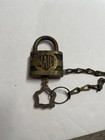 Vintage Rfd Solid Brass Padlock W  Key