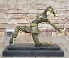 Hot Cast Bronze Kamorna Dancer Statue Signed Chiparus Art Deco Sculpture