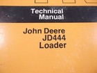 John Deere Jd-444 Wheel Loader Technical Service Shop Repair Manual Book Tm1162