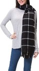 Women s Plaid Blanket Winter Scarf  Warm Cozy Tartan Wrap Oversized Shawl A40 