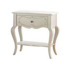 Wood Nightstand Single Drawer Floral Inlay Storage Kids Room Furniture New