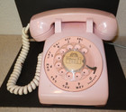 Works 1957 Pink Bell Western Electric C d 500 Rotary Phone Telephone   Cord