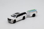 1 64  shadow Pro  White Cadillac Escalade-v Esv W trailer  nib 