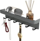 Key Holder For Wall Rustic Key And Mail Organizer 6 Key Hooks With Shelf
