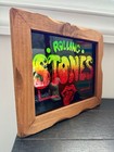Rolling Stones Vintage Carnival Mirror  Mick Jagger Rock N Roll Art