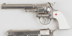 Vintage  1950 s Hubley  2 In 1 Pistol Cap Gun W box  Insert rare    2nd Barrell