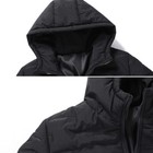 Men s Style Puffer Jacket Overcoat  Outwear Thicken Padded Hooded Winter Warm