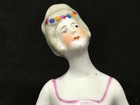 German Porcelain Pin Cushion Half Doll-victorian Lady With A White Slip