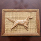 Vintage 1960 s Hand-carved Hunting Dog Retriever 14  X 20  Wall Plaque