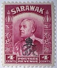 Travelstamps  Sarawak Stamps Scott  162  Sg  153  Mint  Og  Hinged  4c Op Mogh