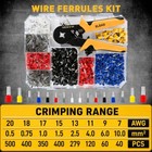 2180-piece Ferrule Crimping Tool Kit  Wire Ferrules Connectors  2180 Pcs