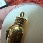 Rocky V 925 Silver 12 Gram Boxing Glove Charm Pendent Gold Plated