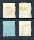 1892 Niger Coast Oil River Protectorate Scott  1-2  4-5 Used