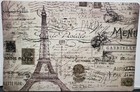 Set Of 2 Same Kitchen Vinyl Foam Placemats 13 x18   Paris eiffel Tower   Post ph