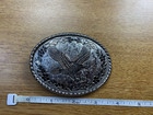 Vintage Silver Tone Eagle Belt Buckle