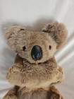 Vintage Koala Bear Real Fur Glass Eyes Leather Nose     9 5  Tall X 7   So Soft 