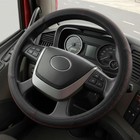 17 5-18 Inch Steering Wheel Cover For Semi Truck No Leather Black Stitching