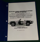Original Dealer Advertisment Material For Triumph Cars 1970  Very Rare