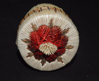 Fine Anishinaabe Quill Birch Sweetgrass Tufted Box Basket Native First Nation