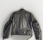 Kadoya  Leather Double Riders Motorcycle Jacket Black Made In Japan Size L