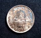 Canada 1936 King George V Silver Dollar   Toned Mint-state Boss Of The North