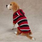 Zack And Zoey Striped Knit Hooded Sweater  Blue Dog Sweater Hoodie  Large Pet