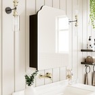 Victorian-style Recessed Bathroom Medicine Cabinet  Wood Wall Cabinet With 16   