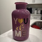 Purple Glass Vase -flowers Glass For Living Room Floral Glass Vase Decor 