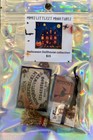 5 Pc Halloween Dollhouse Miniatures Spell Book Broom Ouija Board Tarot Cards New