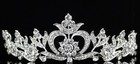 Floral Clear Austrian Crystal Rhinestone Tiara Crown Bridal Prom Wedding T24