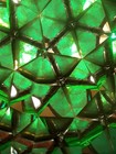 Kaleidoscope Leaded Stained Glass Bi-plane Airplane Hand Made Rare Vintage 