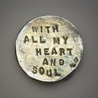Tamara Hensick Sterling Silver 925 Pocket Token I Love You Heart Soul Pebble