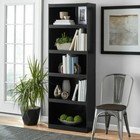 5-shelf Wood Bookcase Storage Shelving Wide Bookshelf 71  Tall Adjustable Home