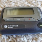 Metrocall Wireless Black   Silver Unication Pager Beeper System With Belt Clip