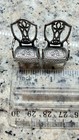 Set Of 2 Antique Ss 925 Marked Miniature Armchairs Dollhouse Furniture 1-3 8    