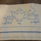 Stamped Embroidery Linens Tea Set Days Of The Week  Hand Embroidery