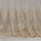 Boho Bohemian Girl Baby Nursery Lace Crib Bed Skirt Dust Ruffle - Solid Color   
