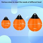 Balava Boat Fenders 2pack 15  Round Buoy Orange For Kayak Canoe Ski Boat