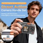 Reygeak Aluminum Street Grip Kit For Dji Osmo Action 5 Pro 4 3 action Silver 