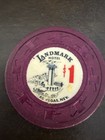 Vintage  1 00 Casino Chip From The Landmark Hotel Tower Las Vegas Nevada - 1960s