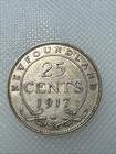 1917 Newfoundland 25 Cents Cb